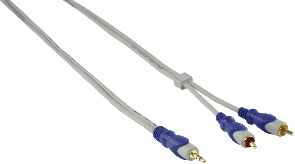 Câble audio stéréo basique 3,5 mm mâle – 2x RCA mâle 2,50 m