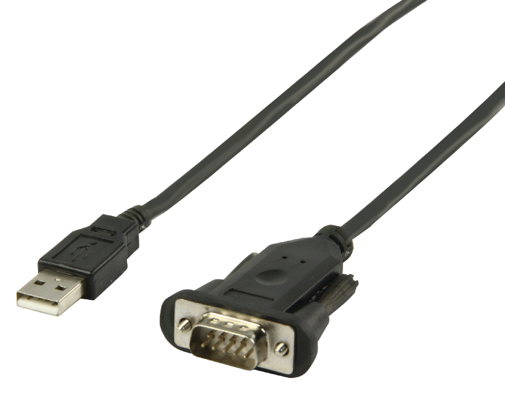 Câble Convertisseur USB-A Male -Série (DB-9) RS232 Noir