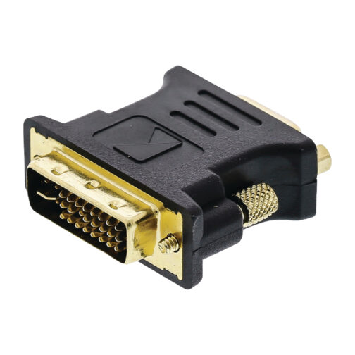 Adaptateur dvi vers VGA DVI-I 24+5p Mâle - VGA Femelle Anthracite