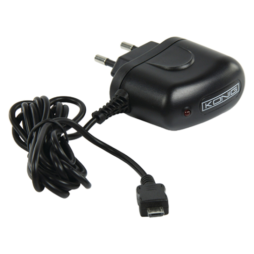 Chargeur mural 1.0 A 1.0 A Micro USB Noir