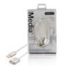 Cable Data and Charging Apple Dock 30-Pins - USB A Male 1.00 m Blanc