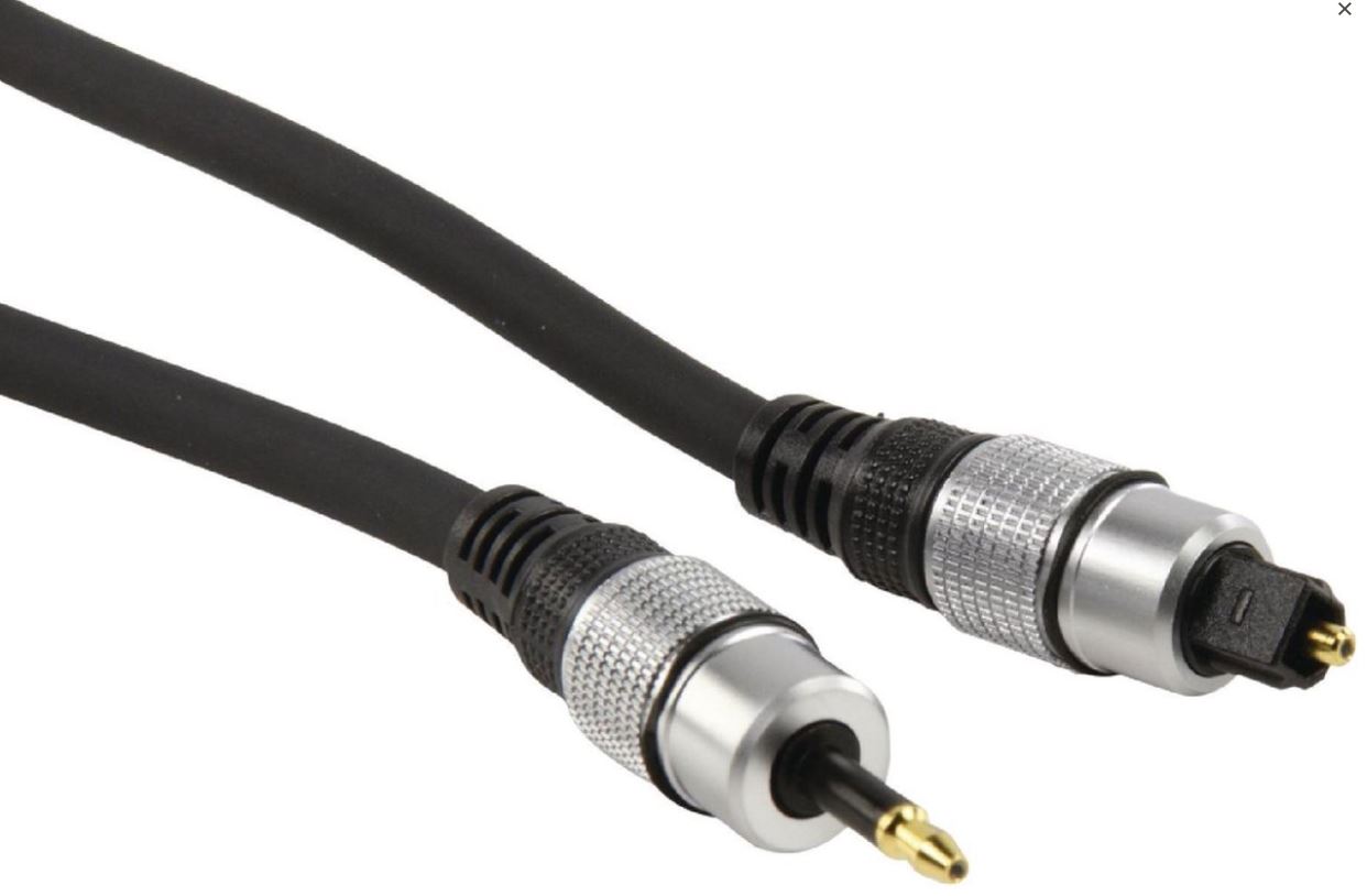 Cable audio optique Toslink à Jack (3.5mm)- 2,5 mètres
