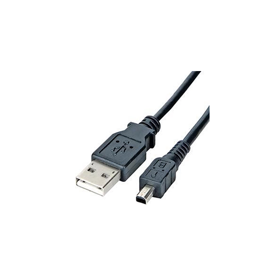 Cable USB 2.0 USB A - 4p mini USB B noir 1.80m