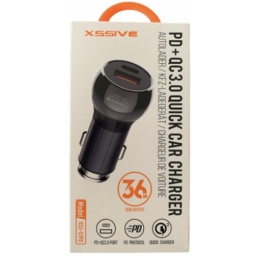 Chargeur de voiture rapide Xssive PD+QC 3.0