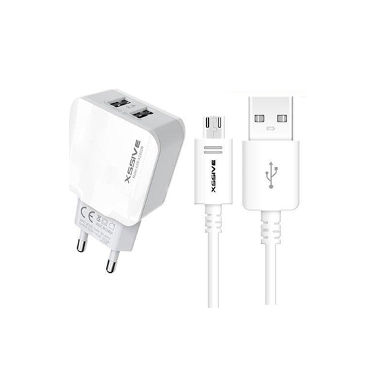 Chargeur rapide 2.1A + cable Micro Usb XSSIVE XSS-A2202N
